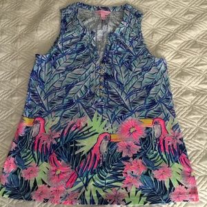 Lilly Pulitzer Essie tank top EUC size Small